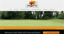 Desktop Screenshot of oakvalleygolfcourse.com